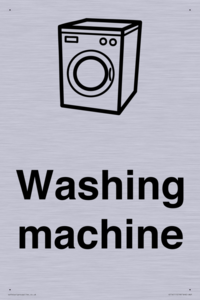 Dementia washing machine sign